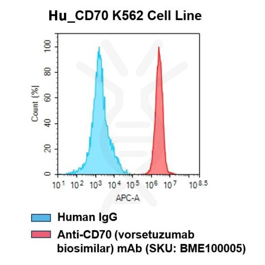 fc-cel100007 h cd70 k562 cell line flow